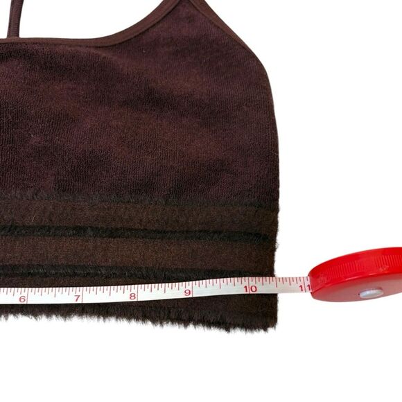 ALO YOGA Seamless Luxe Terry Cuddle Bra Women's Size XS‎ Cherry Cola - Picture 6 of 6